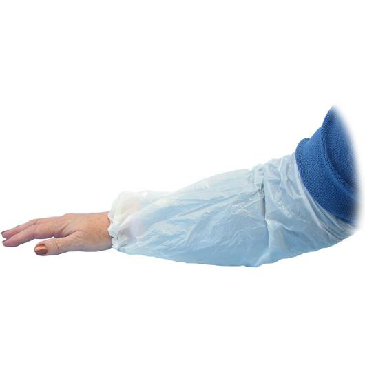 BildeÄrmskydd i LDPE m resår 40cm vit 100/fp