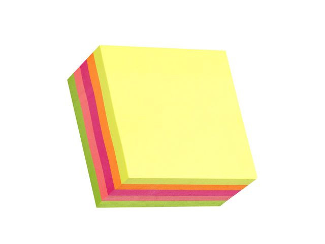BildeNotes STANDARD kub 76x76mm neon 450bl