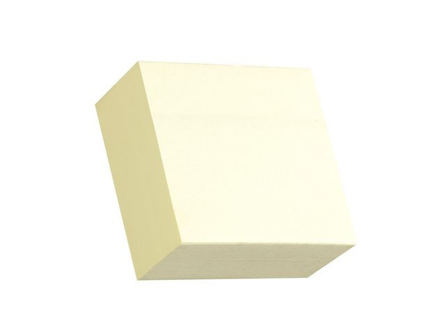 BildeNotes STANDARD kub 76x76mm gul 450bl