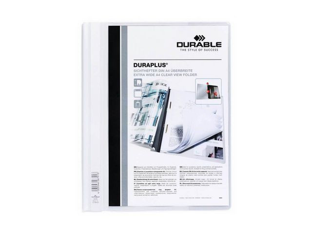 BildeOffertmapp DURAPLUS EU m.ficka A4+ vit
