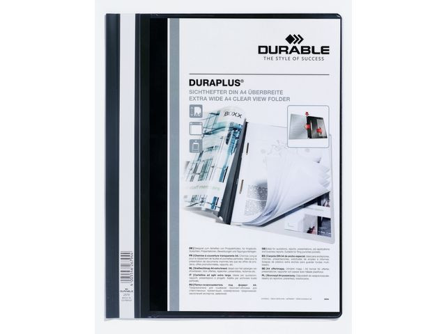 BildeOffertmapp DURAPLUS EU m.ficka A4 svart