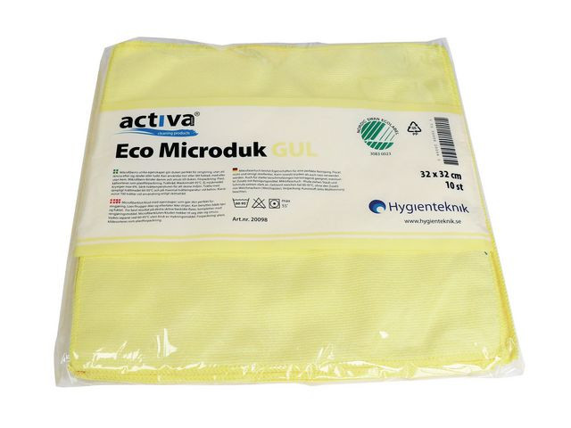 BildeMicrofiberduk ACTIVA ECO 32x32cm gul