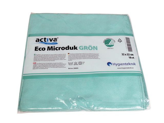 BildeMicrofiberduk ACTIVA ECO 32x32cm grön