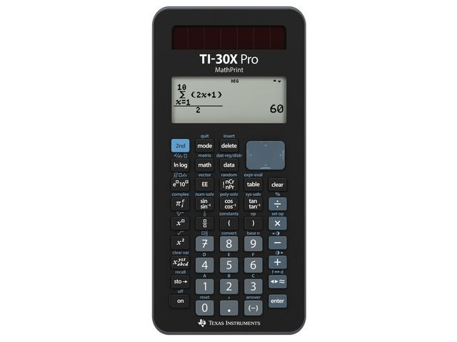 BildeTeknisk räknare TEXAS TI-30X Pro Math