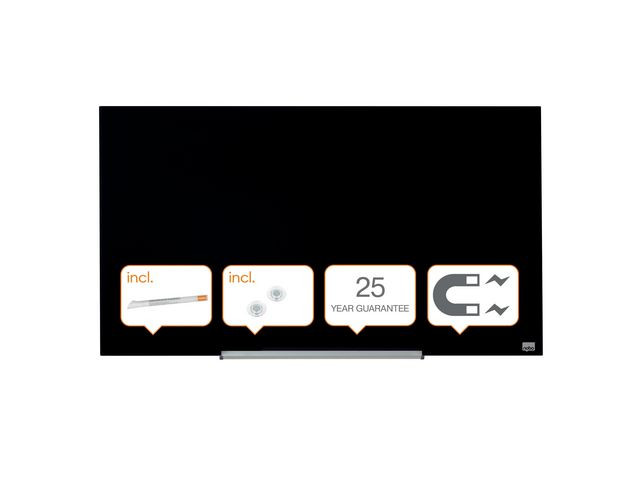 BildeGlastavla NOBO 45' Widescreen svart