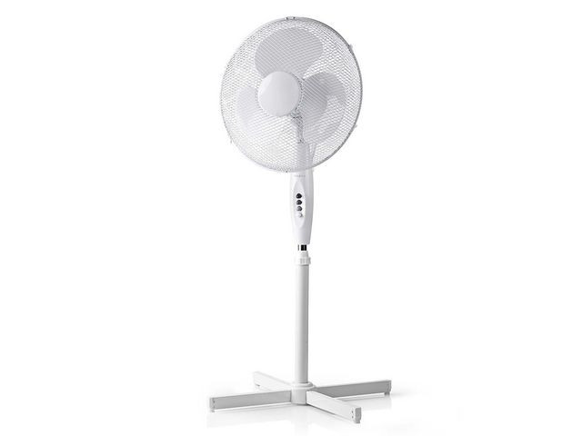 BildeStativfläkt NEDIS 40 cm 45W plast vit