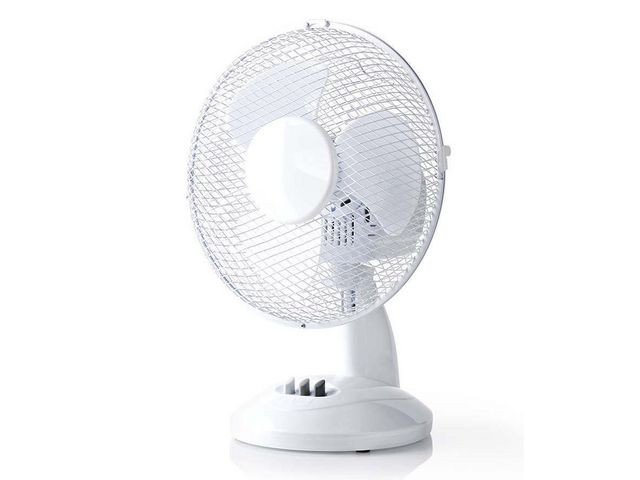 BildeBordsfläkt NEDIS 23 cm 22W plast vit