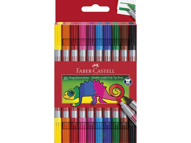 BildeFiberpenna Dubbelspets Etui 10/fp