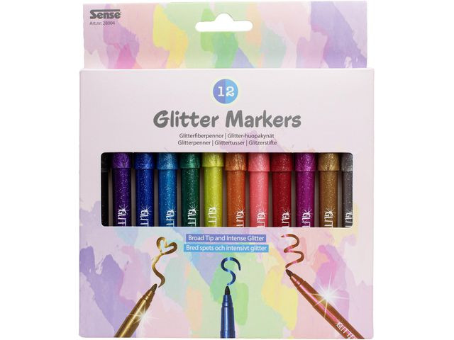 BildeGlitterpennor 12/fp