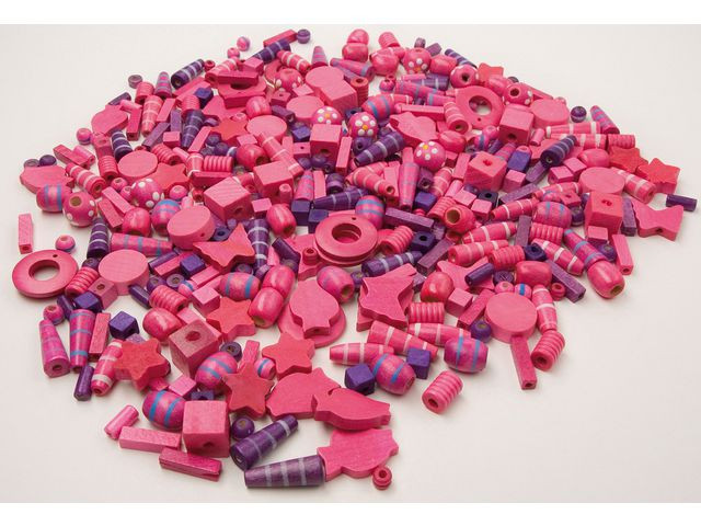 BildeTräpärlor rosa och lila
