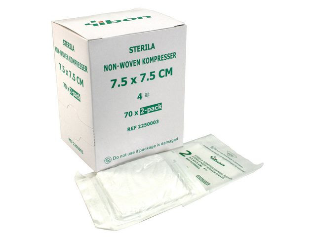 BildeKompress NW Steril 7,5x7,5cm 2-p 140/fp