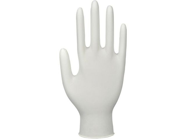 BildeNitrilhandske puderfri vit XS 150/fp