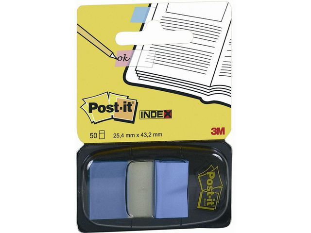 BildeIndex POST-IT 25,4x43,2mm kornblå 50/fp