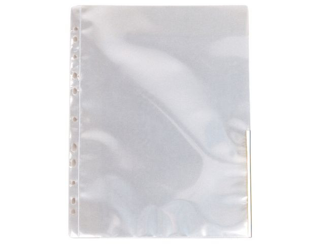 BildePlastficka signal A4 0,11mm vit 100/fp