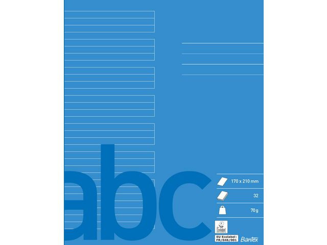 BildeSkrivhäfte BANTEX 17x21 cm 6+6+6mm linj