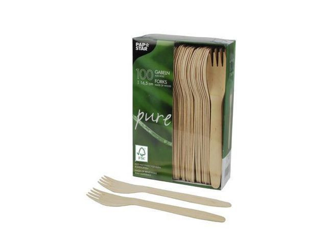 BildeBestick gaffel PURE FSC 16,5cm 100/fp