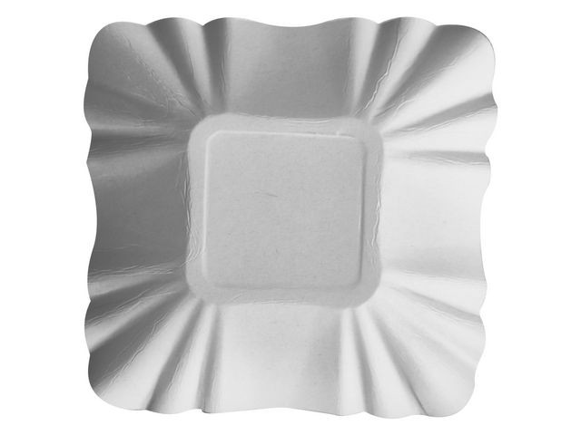 BildeDemoskål PURE FSC 9x9x3cm vit 250/fp