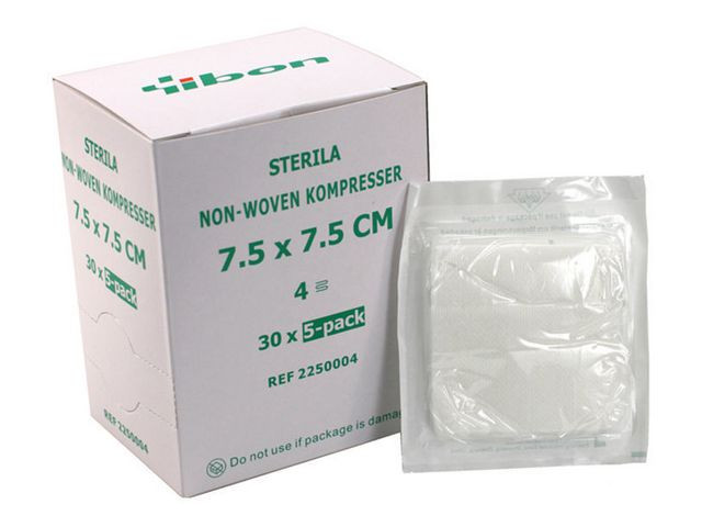 BildeKompress NW steril 5-p 7,5x7,5cm 150/fp