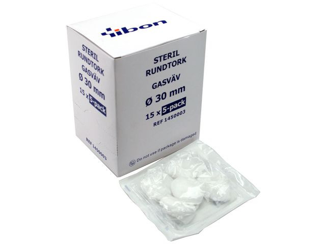 BildeRundtork GV steril 5-p 30mm 75/fp