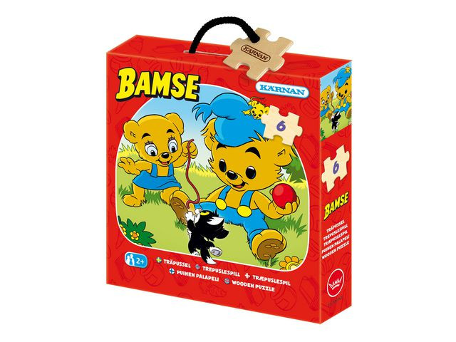 BildeTräpussel Bamse 6 bitar