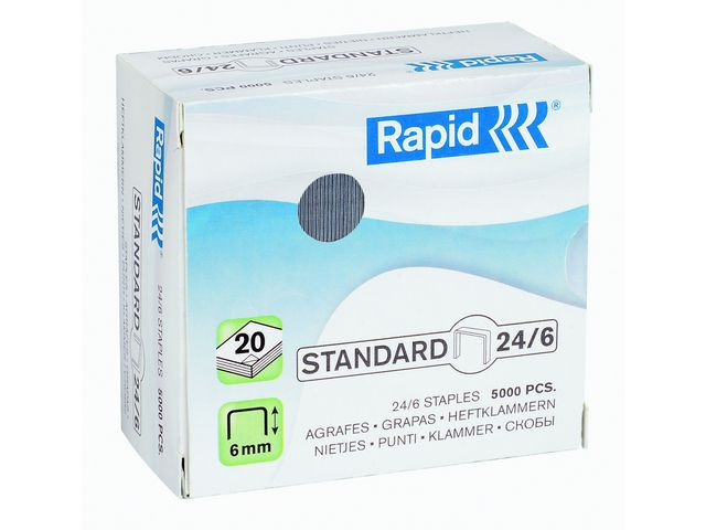 BildeHäftklammer RAPID 24/6 galv 5000/fp