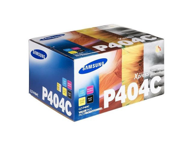 BildeSamsung CLT-404S BK/C/M/Y (svart/cyan/magenta/gul) toner 4-pakk 1 x 1500 sider / 3 x 1000 sider- kompatibel