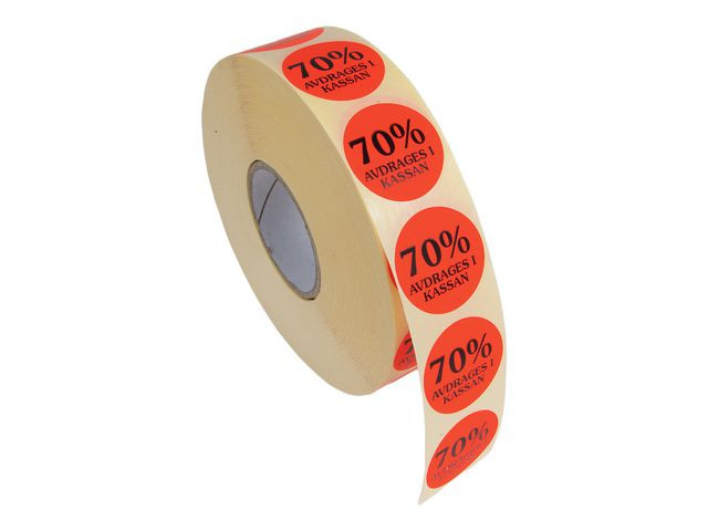 BildeEtikett 70% avdrages i kassan 2000/RL