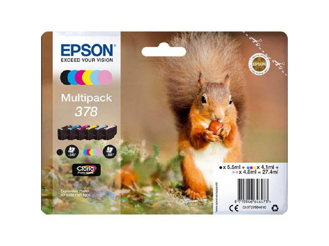 BildeT378 Multipack 6-colours Claria Photo HD Ink