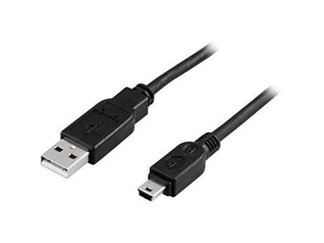 BildeKabel DELTACO USB - Mini USB 2m svart