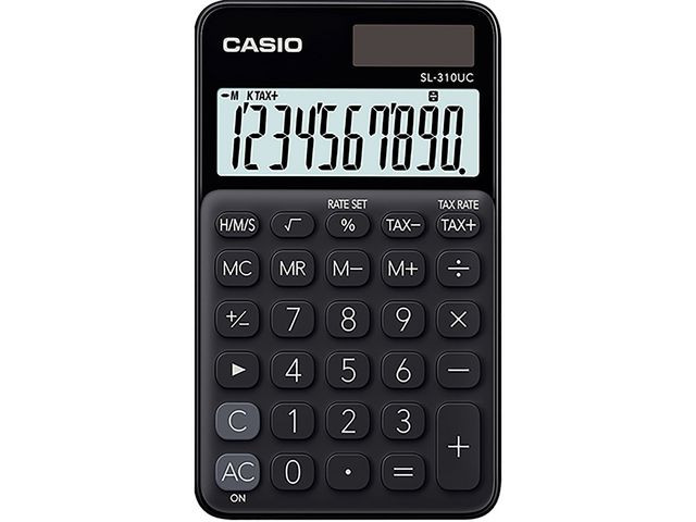 BildeMiniräknare CASIO SL-310UC svart