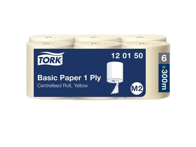 BildeTorkrulle TORK Uni M2 1-lag gul 6/fp