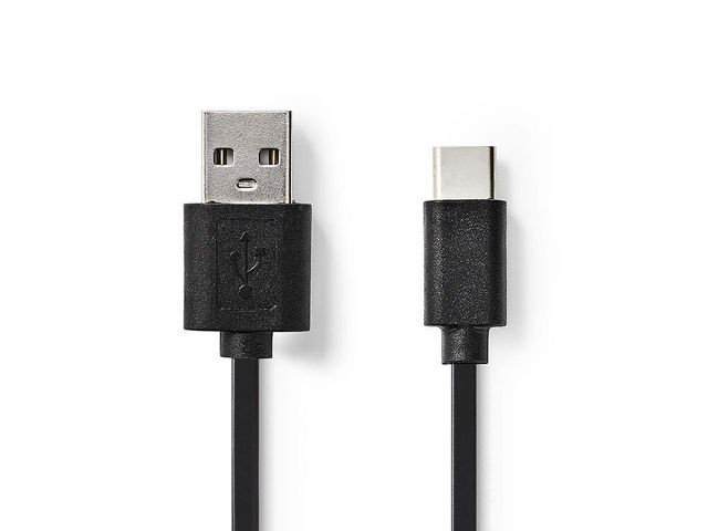BildeKabel NEDIS USB-A-USB-C 2m svart