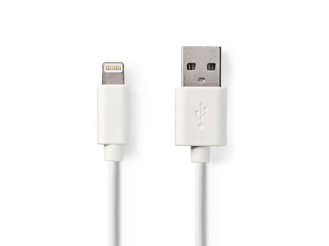 BildeKabel NEDIS Lightning - USB A 3m vit
