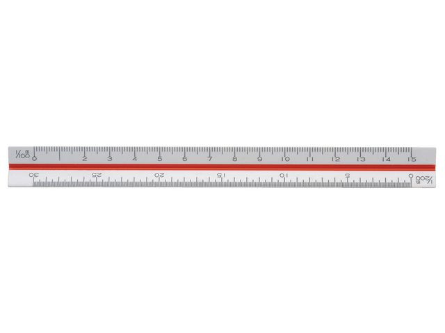 BildeSkallinjal 15cm 1:100:200:300:400:500