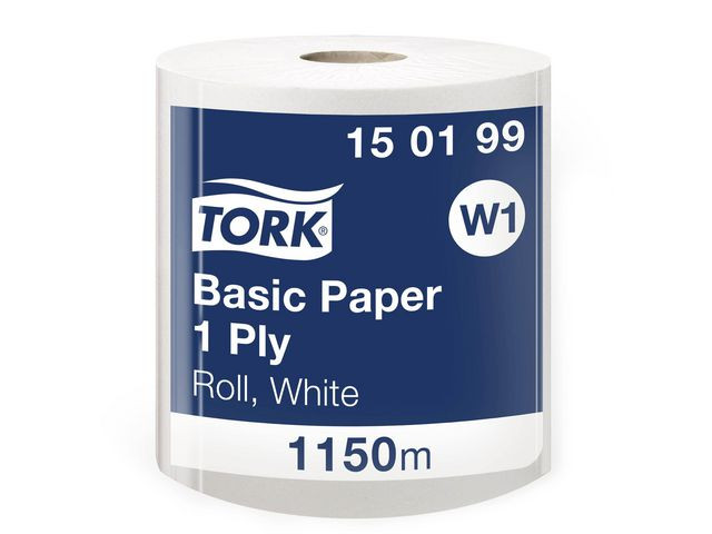 BildeIndustritork TORK Uni W1 vit 1150m