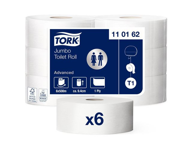 BildeToalettpapper TORK Uni T1 1-lag 500m