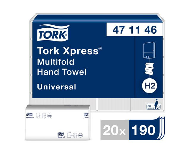 BildeHandduk TORK Uni H2 Xpress 3800/fp