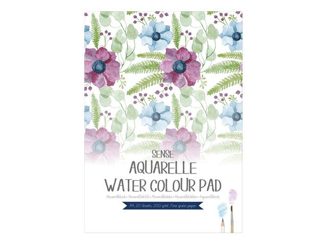 BildeAkvarellblock pad A4 200g 20blad