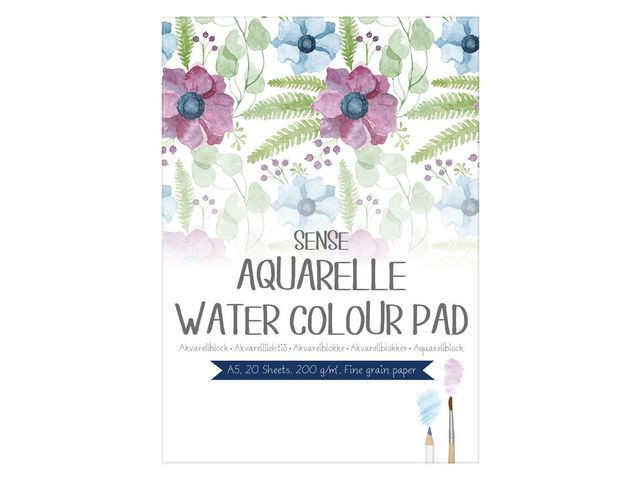 BildeAkvarellblock pad A5 200g 20blad