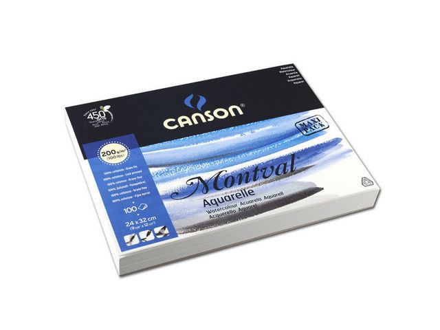 BildeAkvarellpapper CANSON 200g, 24×32cm
