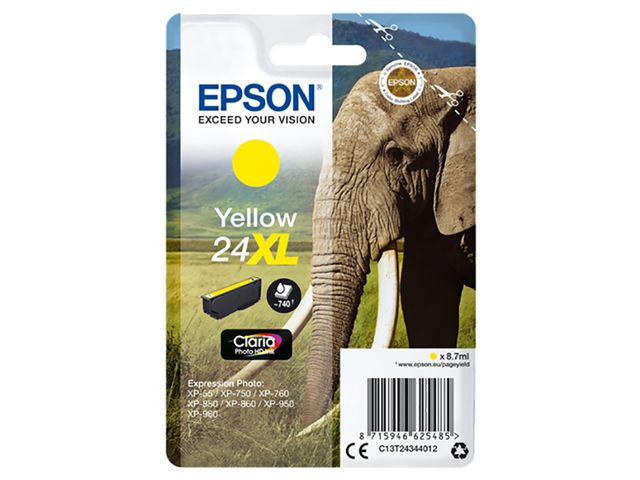 BildeEpson 24XL Y (gul) blekkpatron 13,8 ml