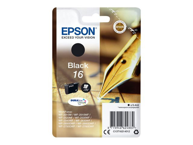 BildeBlekk Epson C13T16214010 Sort (5.4 ml)