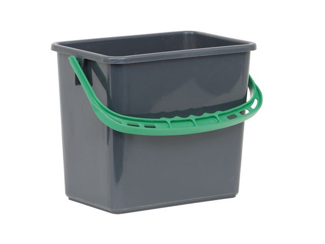 BildeHink grå, grönt handtag 6L