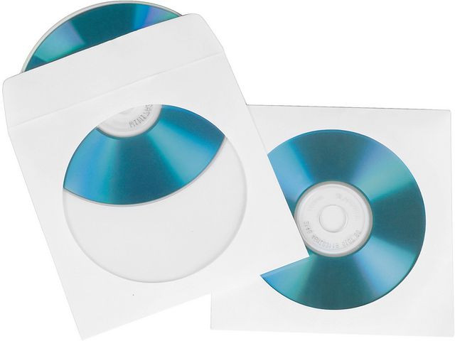 BildeCD-Ficka HAMA papper 100/fp vit