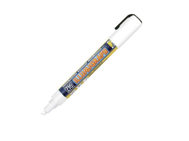 BildeMärkpenna ZIG Illumigraph B 6mm vit