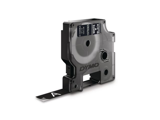 BildeTape DYMO Durable D1 12mm vit på svart