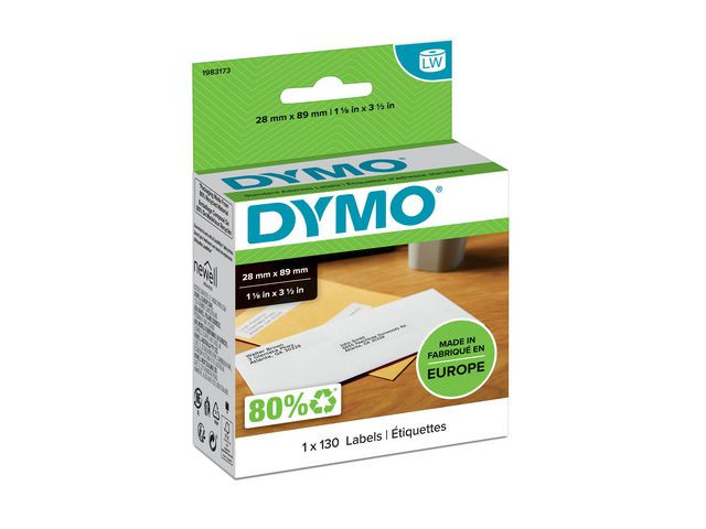 BildeEtikett DYMO LW 28x89mm 130/fp