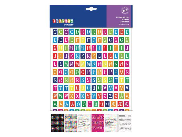 BildeStickers Bokstäver 1100/fp