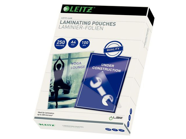 BildeLaminat LEITZ A4 250mic klar 100/fp