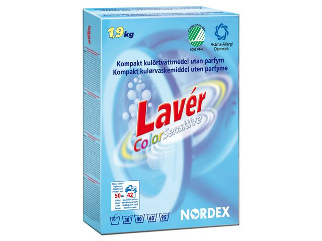 BildeTvättmedel LAVÉR Color Sens 1,9kg